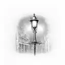 The lamp-post in Narnia tattoo design idea