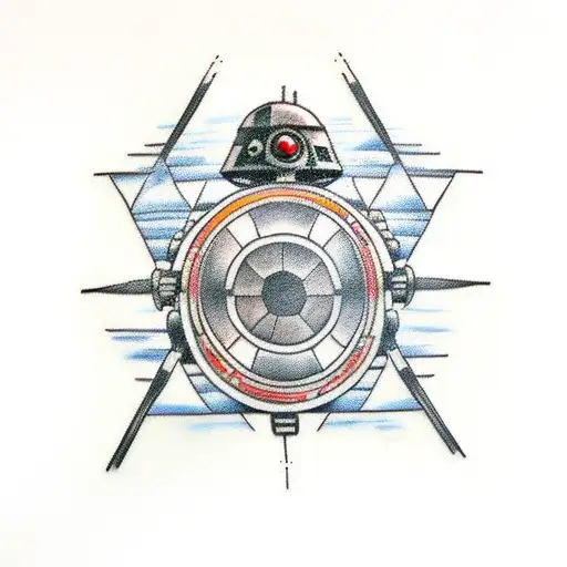 Tie fighter and X-wing Sleeve tattoo design idea