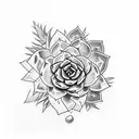 succulents tattoo design idea