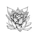 succulents tattoo design idea