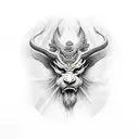 baal god tattoo design idea