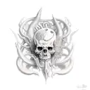 baal god tattoo design idea
