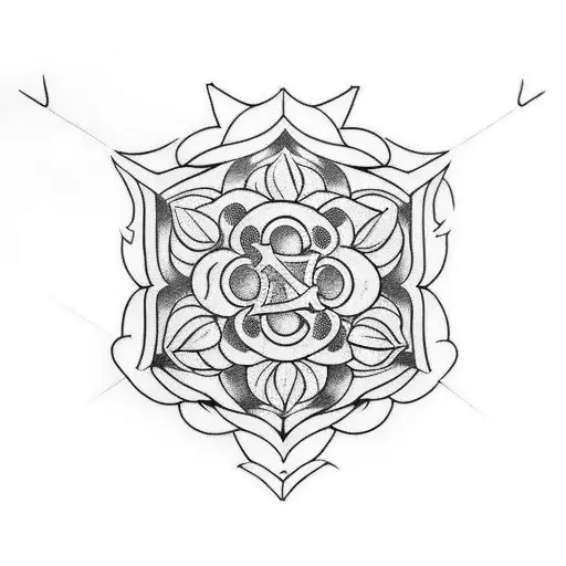 a clover tattoo. inspired by the anime black clover tattoo design idea