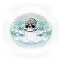 Underworld with souls floating in water tattoo design idea