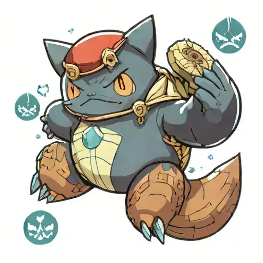 munchlax cosplays snorlax tattoo design idea
