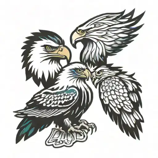 Phillies, eagles, Jack, Emilia, max tattoo design idea
