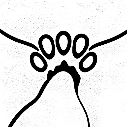 tattoo of dog paw print centered stars butterfly details lines angel wings stacked vertically feminine memorial  tattoo design idea
