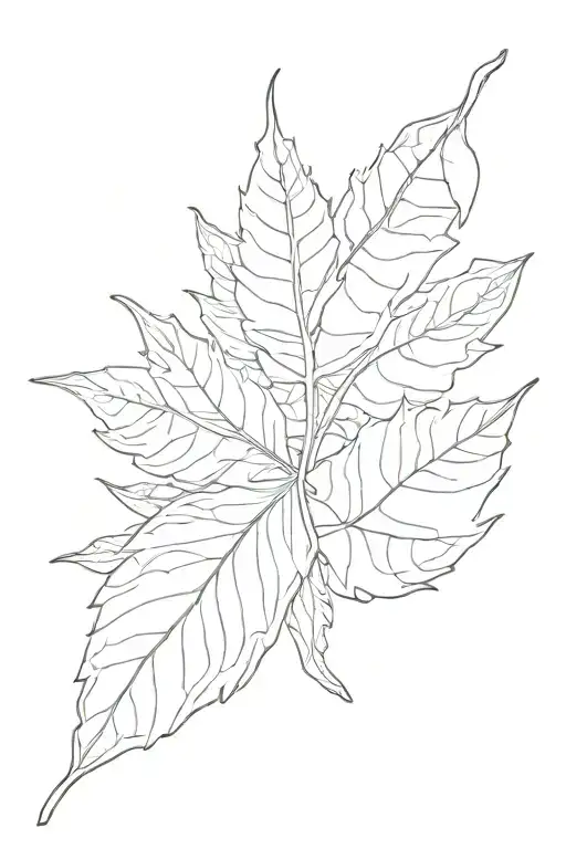 leaf transforming tattoo design idea