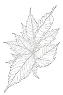 leaf transforming tattoo design idea