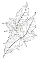 leaf transforming tattoo design idea