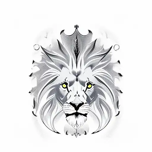 stoicism cardinal symbols including lion, wine glass, scales, owl tattoo design idea