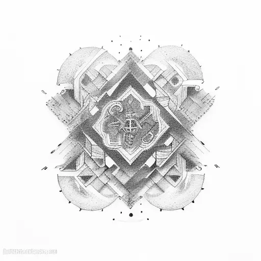 stoic symbols tattoo design idea