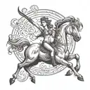 Female Centaur tattoo design idea