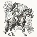 Female Centaur tattoo design idea