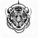 a lsu tiger tattoo design idea