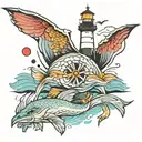 cape cod tattoo design idea