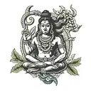 lord shiva armband tattoo design idea