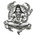 lord shiva armband tattoo design idea
