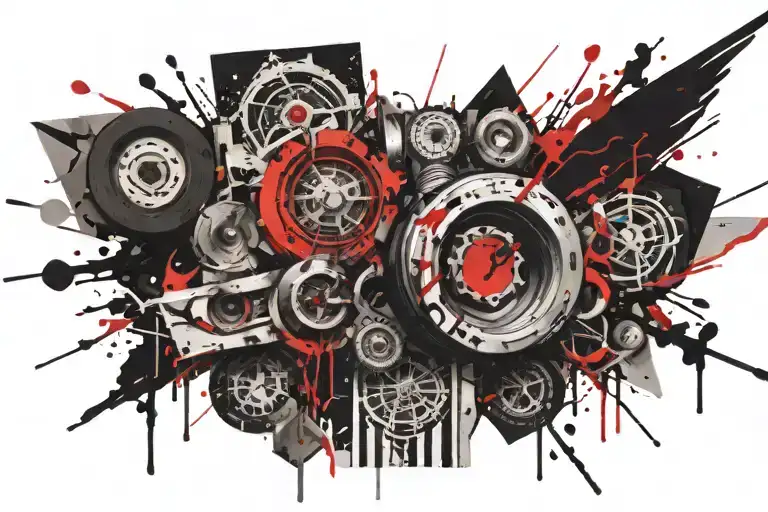 the number 667 tattoo design idea