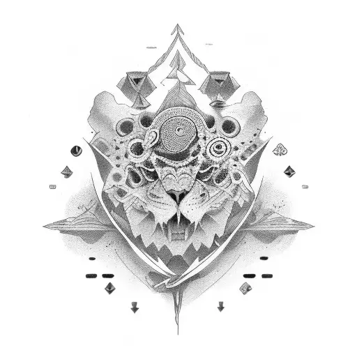 dos ajolotes uno de color blanco y otro negro, nadando en circulo tattoo design idea