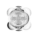 triple moon goddess tattoo design idea