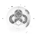 triple moon goddess tattoo design idea