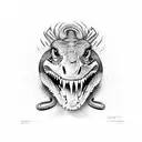 "Live free or die" with a rattlesnake wrapping around in between the words tattoo design idea