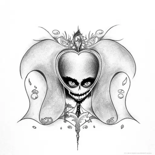 a tattoo of corpse bride tattoo design idea