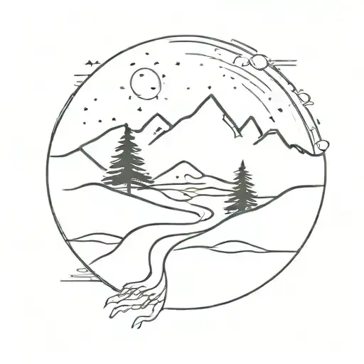 wanderer tattoo design idea