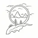 wanderer tattoo design idea