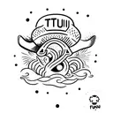 Small tattoo with the text: "tu nombre". It should be fun, silly. Maybe with elements e.g. sombrero, sunglasses, cactus tattoo design idea