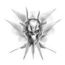 GHOST RIDER DRIVING A CORVETTE tattoo design idea