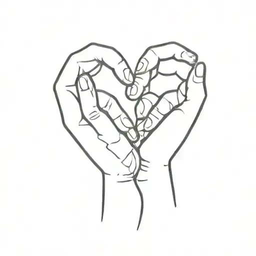 sign language for I love you more tattoo design idea