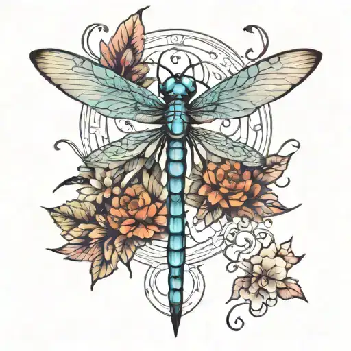 dragonfly tattoo design idea