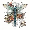 dragonfly tattoo design idea
