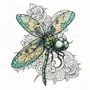 dragonfly tattoo design idea