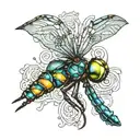 dragonfly tattoo design idea