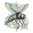 dragonfly tattoo design idea