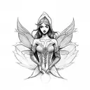  make an elf fairy tattoo design idea