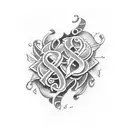 s&d initials finger tattoos for a 30 years married couple tattoo design idea