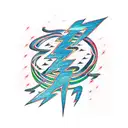 Lightning Bolt tattoo design idea