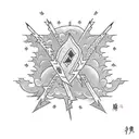 Lightning Bolt tattoo design idea