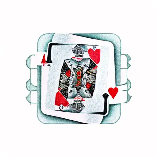 gambler as dice canadian money gun casino tattoo design idea