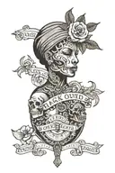 text: “Blacks Owned“ tattoo design idea