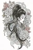 Watercolor painting palette tattoo design idea