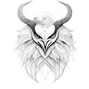 fierce black feather tattoo design idea