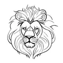 lion and lamb tattoo design idea
