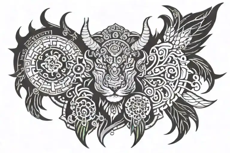 Shaman tattoo design idea