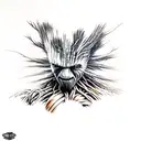 Groot wolverine suit agresive pose  tattoo design idea