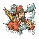 seaman engineer tattoo design idea